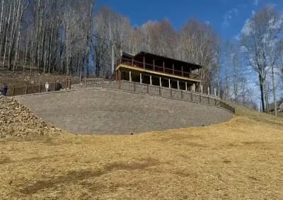 Completed hardscaping project in Johnson City, TN