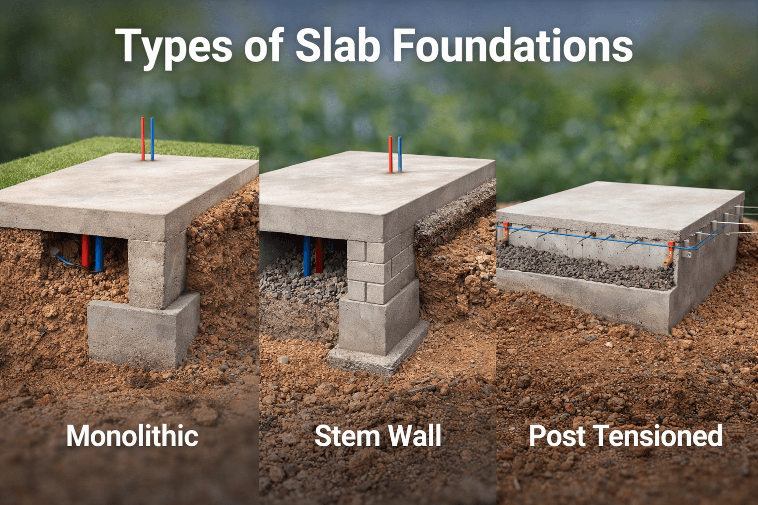 Types of Slab Foundations: A Homeowner’s Guide to Understanding Your Options