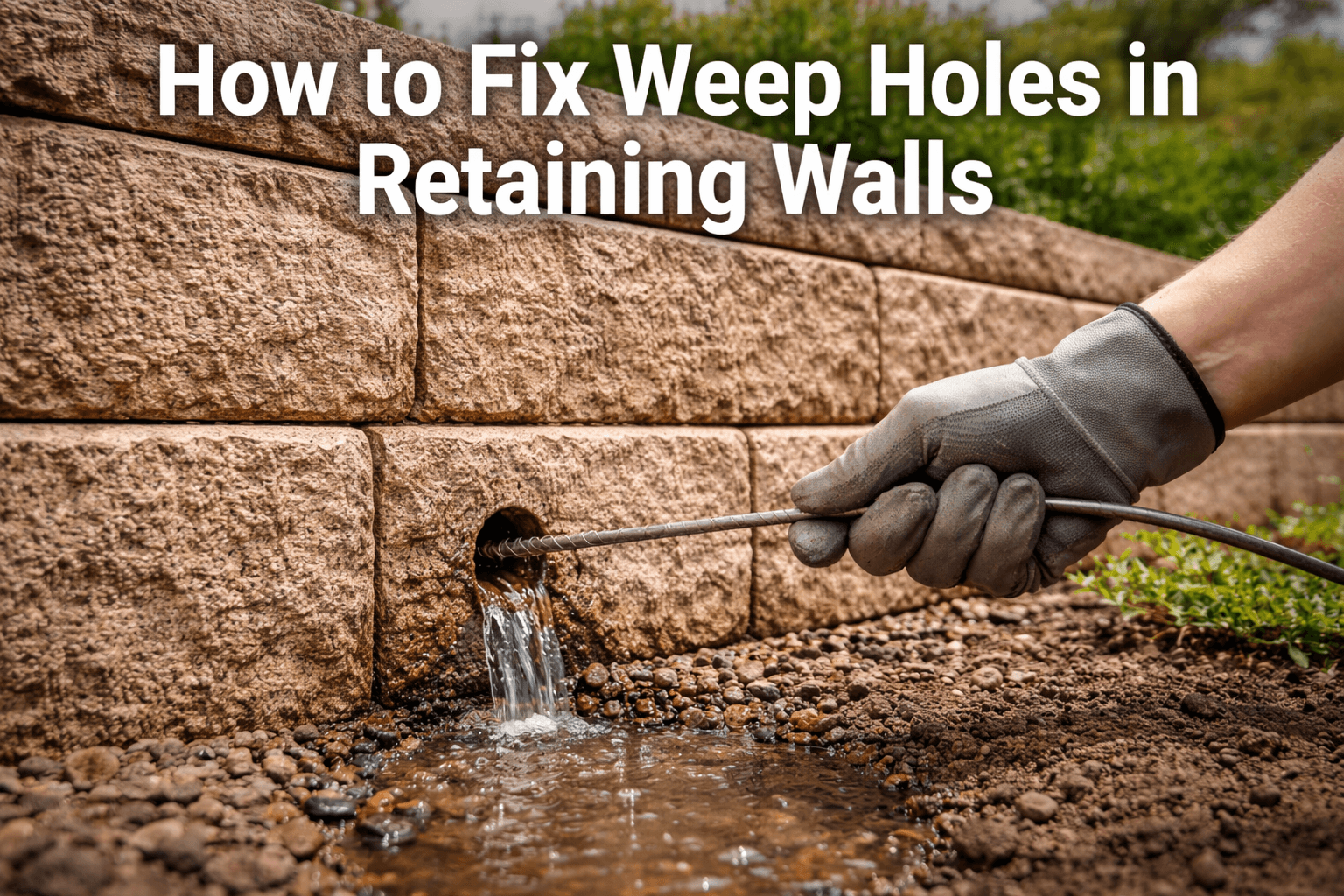 How to Fix Weep Holes in Retaining Walls: A Simple Guide for Homeowners