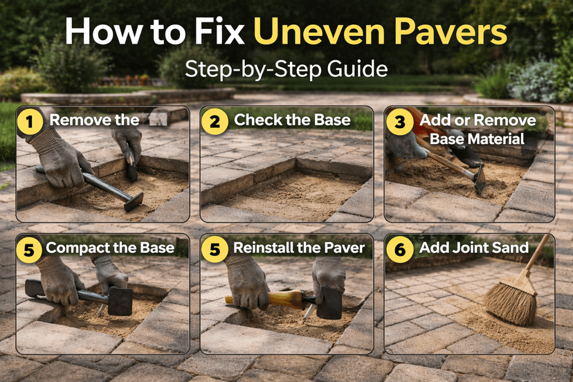 How to Fix Uneven Pavers: A Simple Guide to Restore Your Outdoor Surface